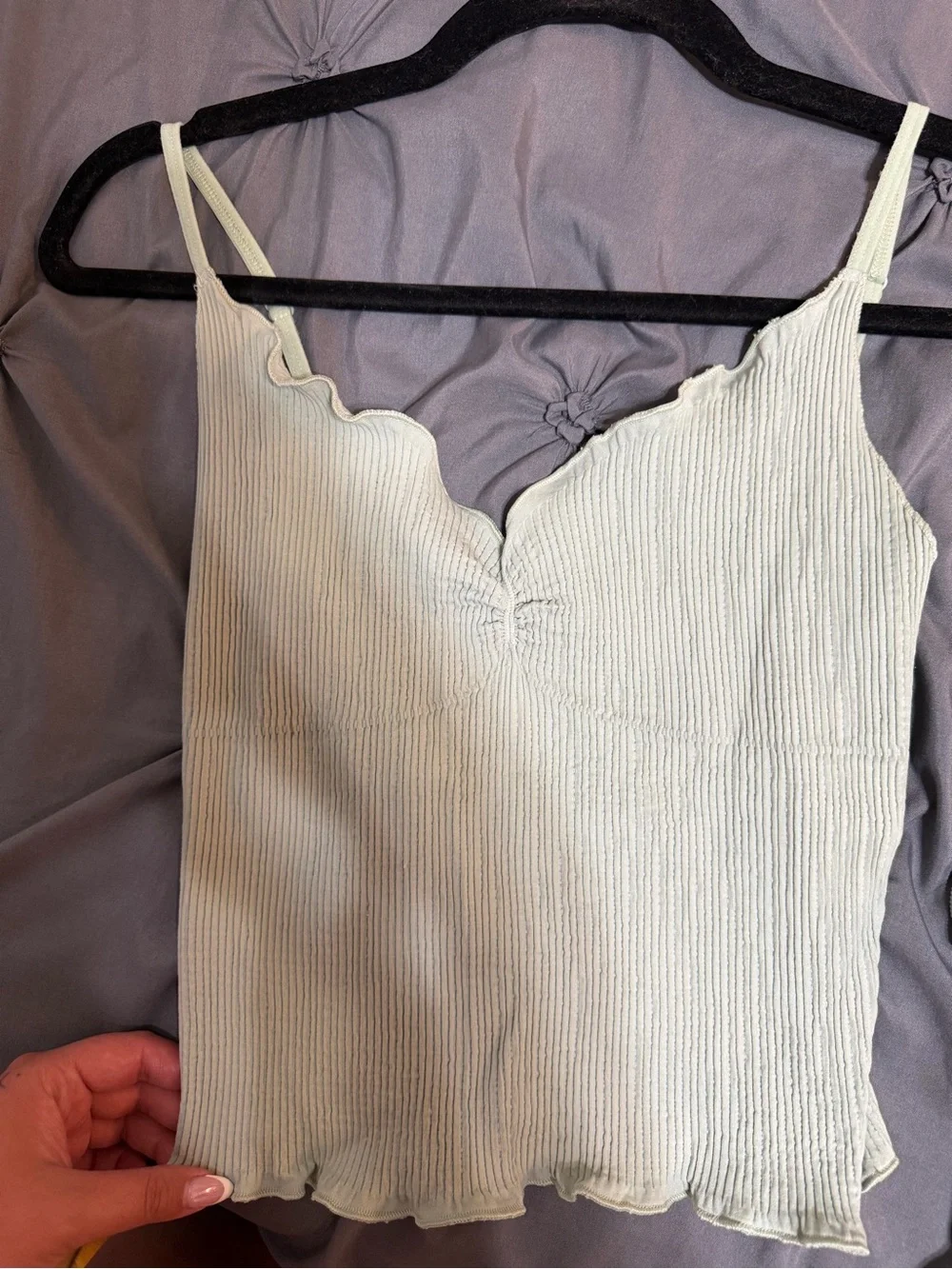 Free people mint green tank top